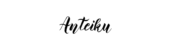 Anteiku  免费字体下载
