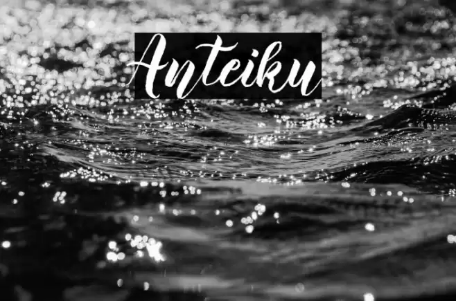 Anteiku Font examples