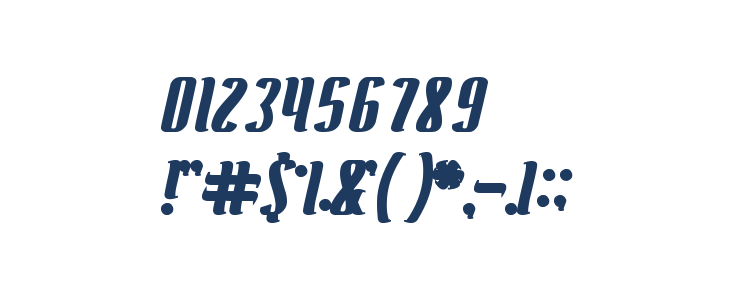 Antelope Run Bold Other Characters