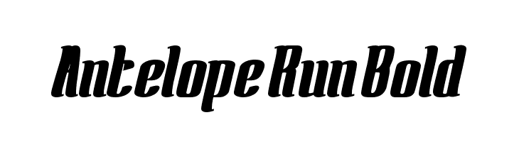 Antelope Run Bold  नि: शुल्क फ़ॉन्ट्स डाउनलोड
