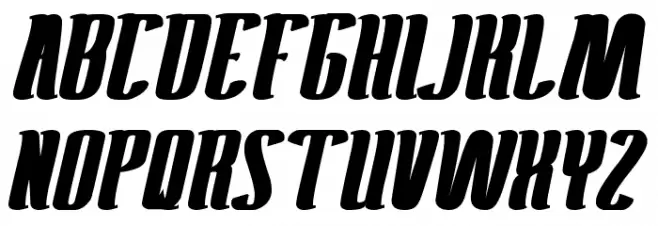Antelope Run Bold 字体 大写