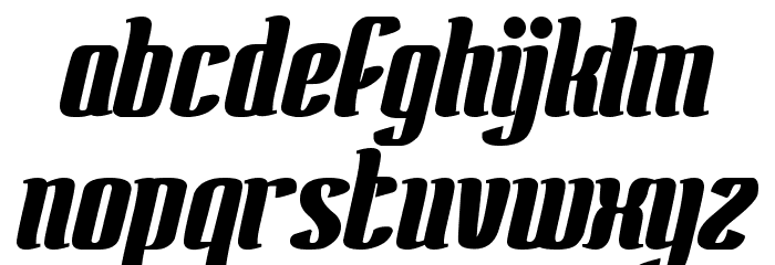 Antelope Run Bold Font LOWERCASE