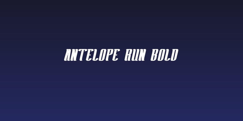 Antelope Run Bold Social Header