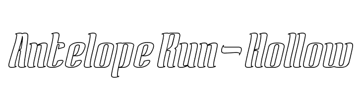Antelope Run-Hollow  Fuentes Gratis Descargar