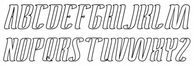 Antelope Run-Hollow Schriftart Groß