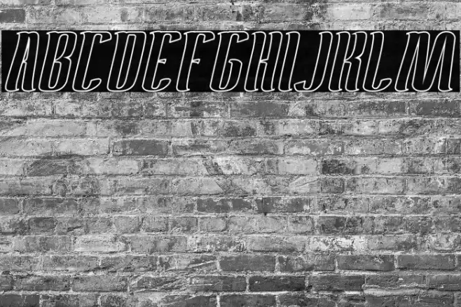 Antelope Run-Hollow Font examples