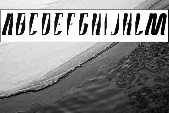 Antelope Run-Inverse Font examples