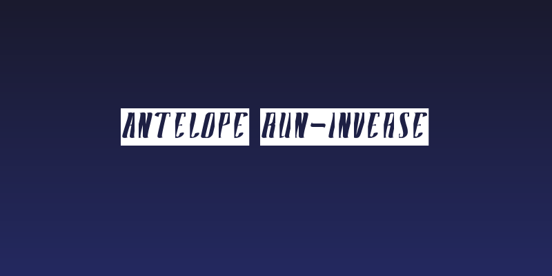 Antelope Run-Inverse Social Header