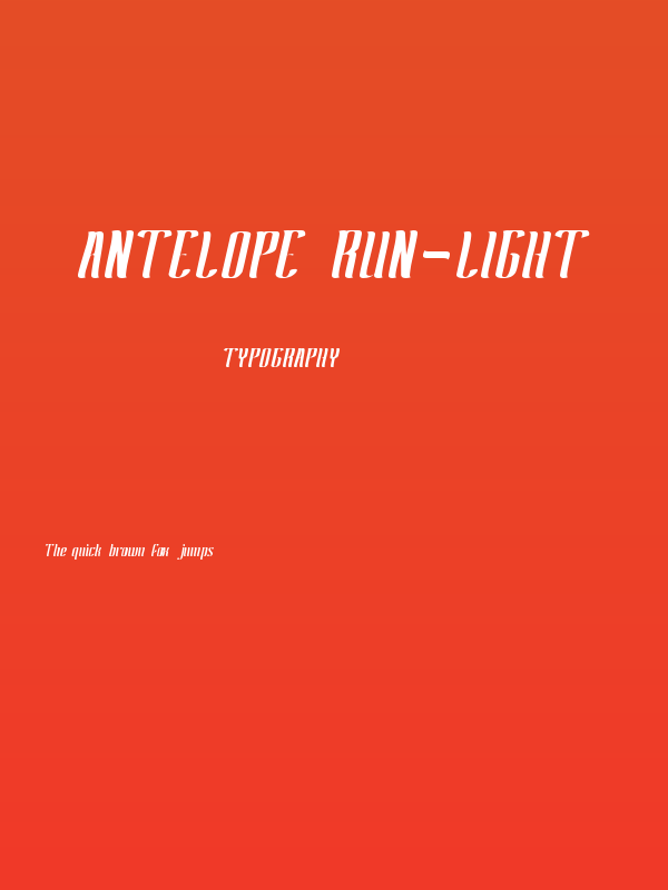 Antelope Run-Light Poster