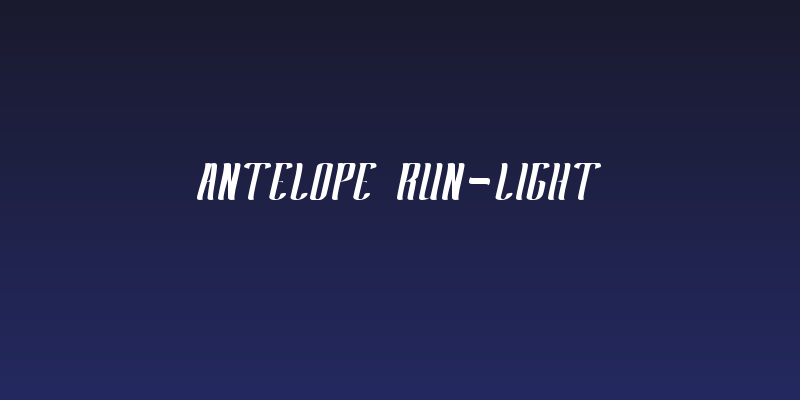 Antelope Run-Light Social Header