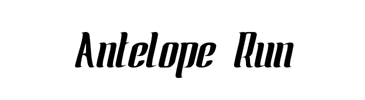 Antelope Run Font