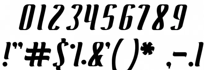 Antelope Run Caratteri ALTRI CARATTERI