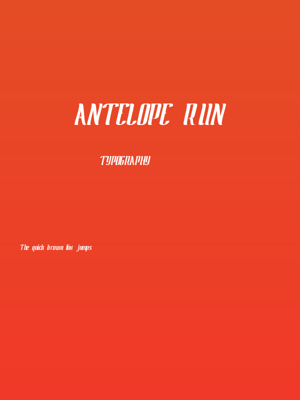 Antelope Run Poster