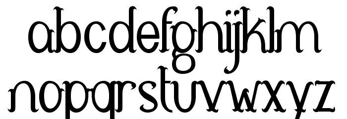 Antelope Font LOWERCASE