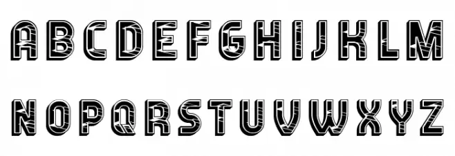 Antennas Regular Schriftart Groß