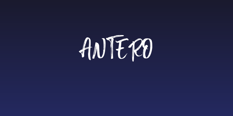 Antero Social Header
