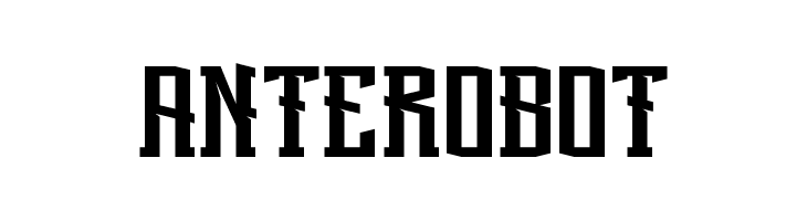 Anterobot  フリーフォントのダウンロード