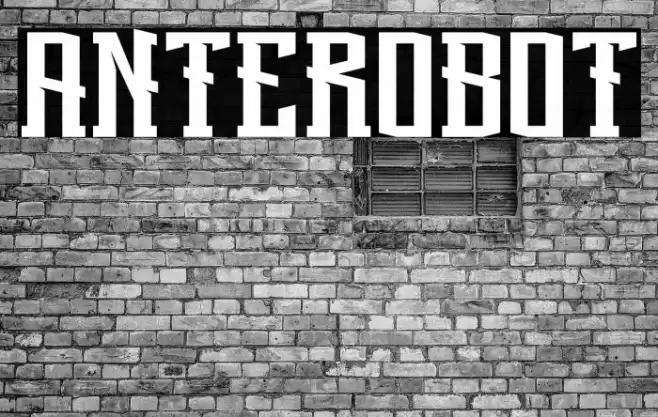 Anterobot Font examples