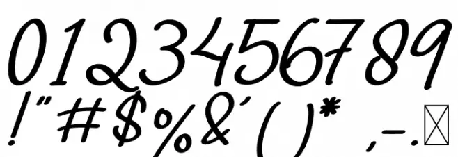 Antha LigatureSwash Font OTHER CHARS