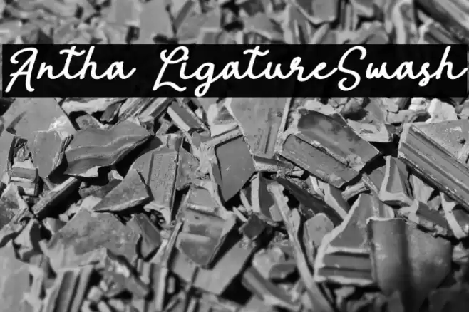 Antha LigatureSwash Font examples