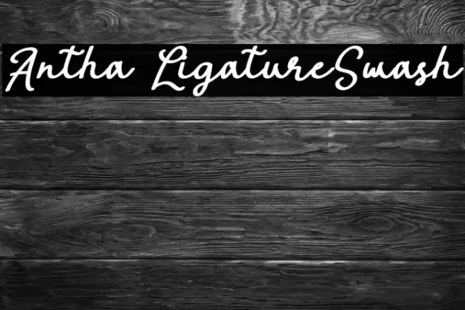 Antha LigatureSwash Font examples
