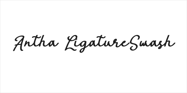 Antha LigatureSwash Logo