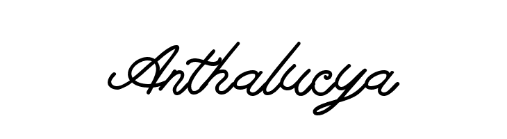 Anthalucya  免费字体下载