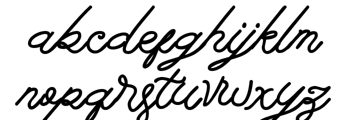 Anthalucya Font LOWERCASE