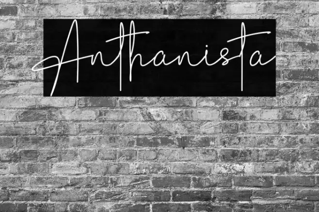 Anthanista Font examples
