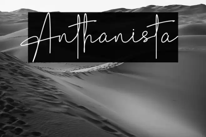 Anthanista Font examples