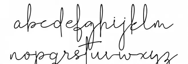 Anthanista Font LOWERCASE