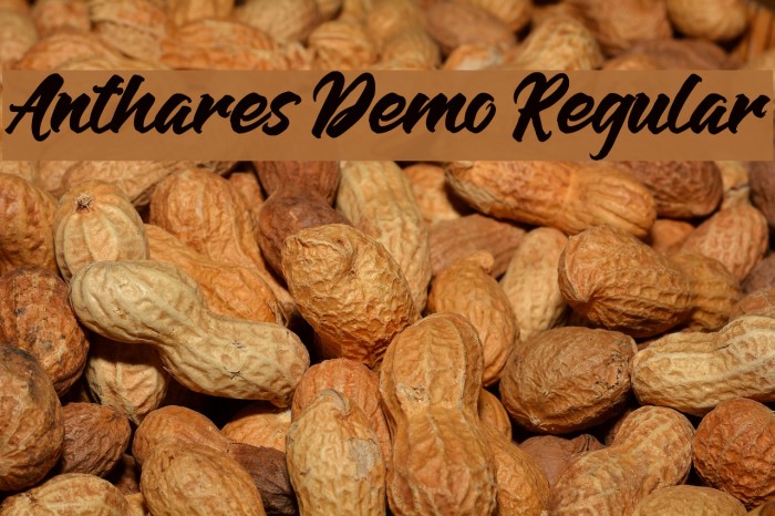 Anthares Demo Regular Font examples