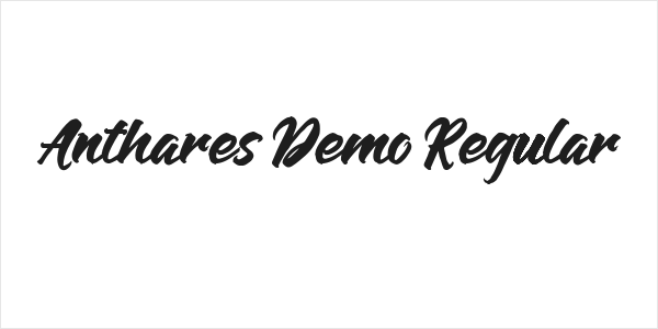 Anthares Demo Regular Logo
