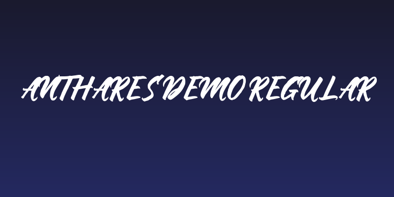 Anthares Demo Regular Social Header