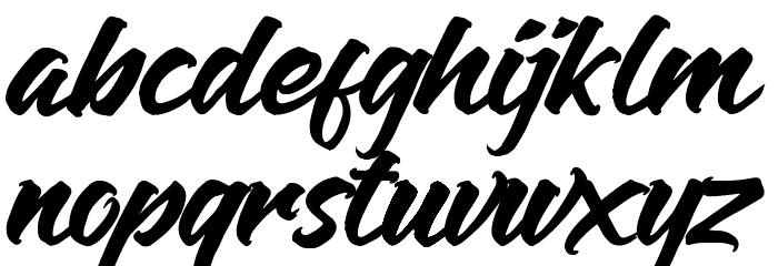 Anthares Demo Regular Font LOWERCASE