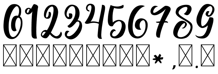 AntharisDemo Font OTHER CHARS