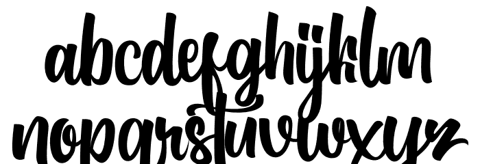 AntharisDemo Font LOWERCASE