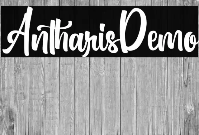 AntharisDemo Font examples