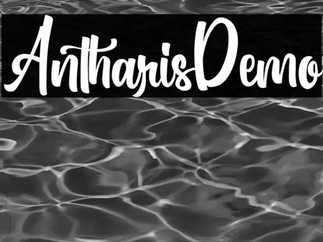 AntharisDemo Font examples