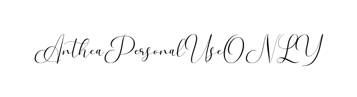 Anthea Personal Use ONLY  Frei Schriftart Herunterladen