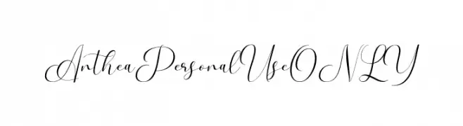 Anthea Personal Use ONLY  Descarca Fonturi Gratis