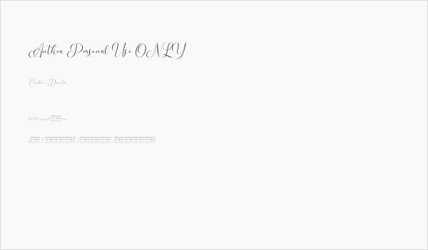 Anthea Personal Use ONLY Business Card