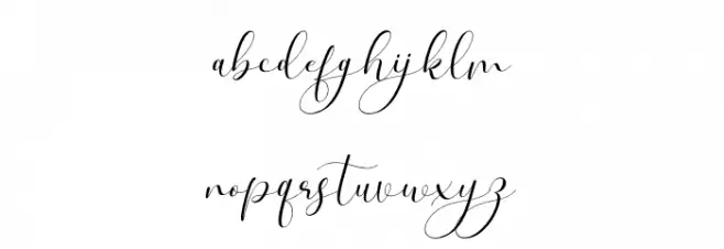 Anthea Personal Use ONLY Font LOWERCASE