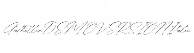 Anthellia DEMO VERSION Italic  Descarca Fonturi Gratis