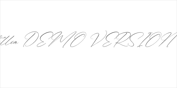 Anthellia DEMO VERSION Italic Logo