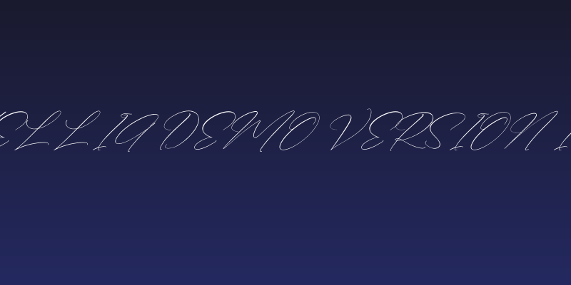 Anthellia DEMO VERSION Italic Social Header