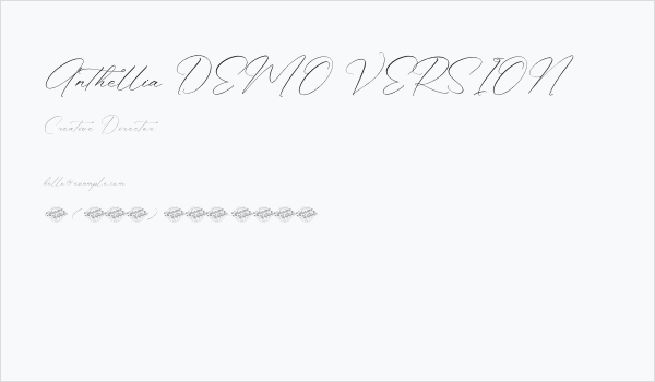 Anthellia DEMO VERSION Business Card