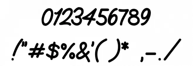 Anthello Font OTHER CHARS