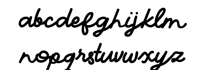 Anthello Font LOWERCASE