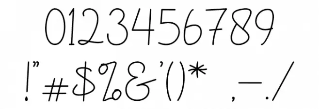 Anthem Minimalism script Font OTHER CHARS